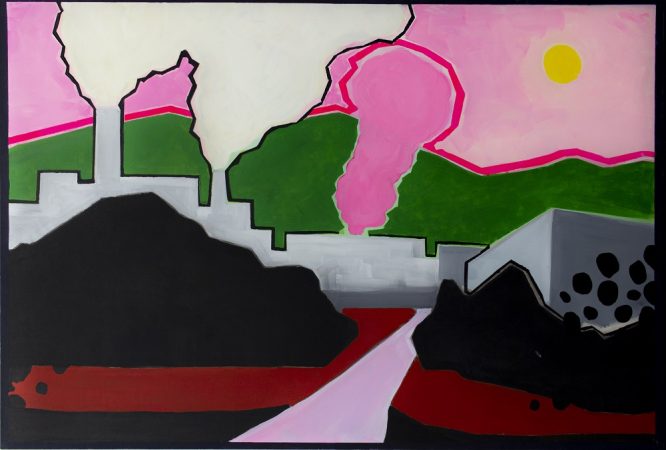 Mikołaj Starowieyski, Bez tytułu, technika mieszana na płótnie, 110 x 150 cm small