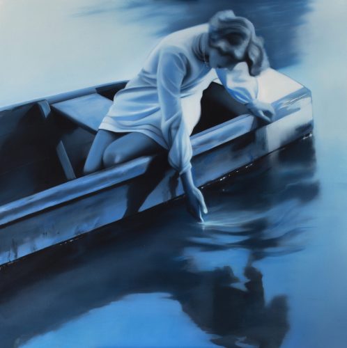 Patrycja Piętka Lete 2024 olej na płótnie 100 x 100 cm