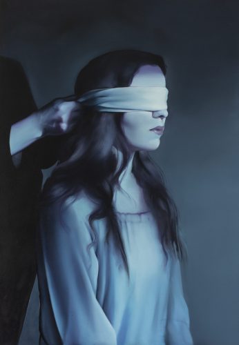 Patrycja Piętka Nasza jest niewiedza 2023 olej płótno 100 x 70 cm