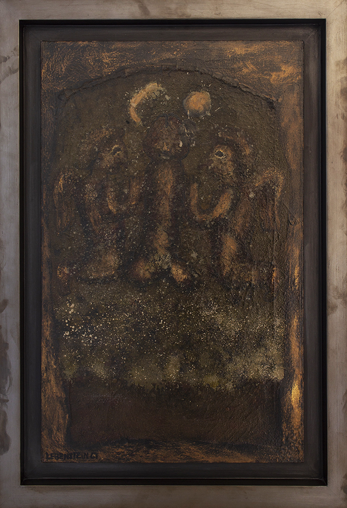 Jan Lebenstein La Quete - Pogoń, 1967, olej na płótnie, 60,5 x 38 cm, opr. 73,5 x 51 cm small (1)